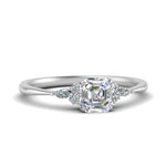 Load image into Gallery viewer, Lab diamond Petite Engagement Rings 14K Gold
