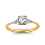 Load image into Gallery viewer, Lab diamond Petite Engagement Rings 14K Gold
