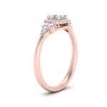 Load image into Gallery viewer, Lab Asscher Cut diamond Halo Engagement Rings 14K Rose Gold
