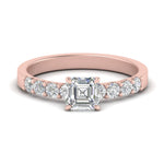 Load image into Gallery viewer, Solitaire With Accents Lab Diamond Ring 14K Gold
