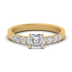 Load image into Gallery viewer, Solitaire With Accents Lab Diamond Ring 14K Gold
