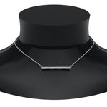 Load image into Gallery viewer, 5/8 Carat Women Lab Grown Diamond Bar Necklace 14K Gold

