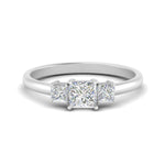 Load image into Gallery viewer, Basket 3 Stone Lab Diamond Ring 14K Gold

