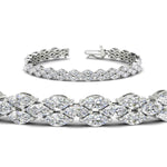 Load image into Gallery viewer, Beautiful Marquise Lab Diamond Tennis Bracelet
