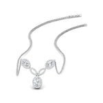 Load image into Gallery viewer, 2.30 Ctw Round And Oval Cut Lab Diamond Beautiful Halo Drop Pendant For Women 14K Gold
