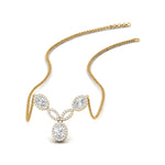 Load image into Gallery viewer, Beautiful Lab Diamond Halo Drop Pendant 14K Gold

