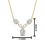 Load image into Gallery viewer, Beautiful Lab Diamond Halo Drop Pendant 14K Gold
