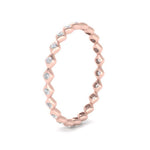 Load image into Gallery viewer, Lab Diamond Stacking Eternity Women band Bezel Set In 14k Rose Gold | Cuts &amp; Carat
