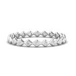 Load image into Gallery viewer, Lab Diamond Stacking Eternity Women band Bezel Set In 14k White Gold | Cuts &amp; Carat
