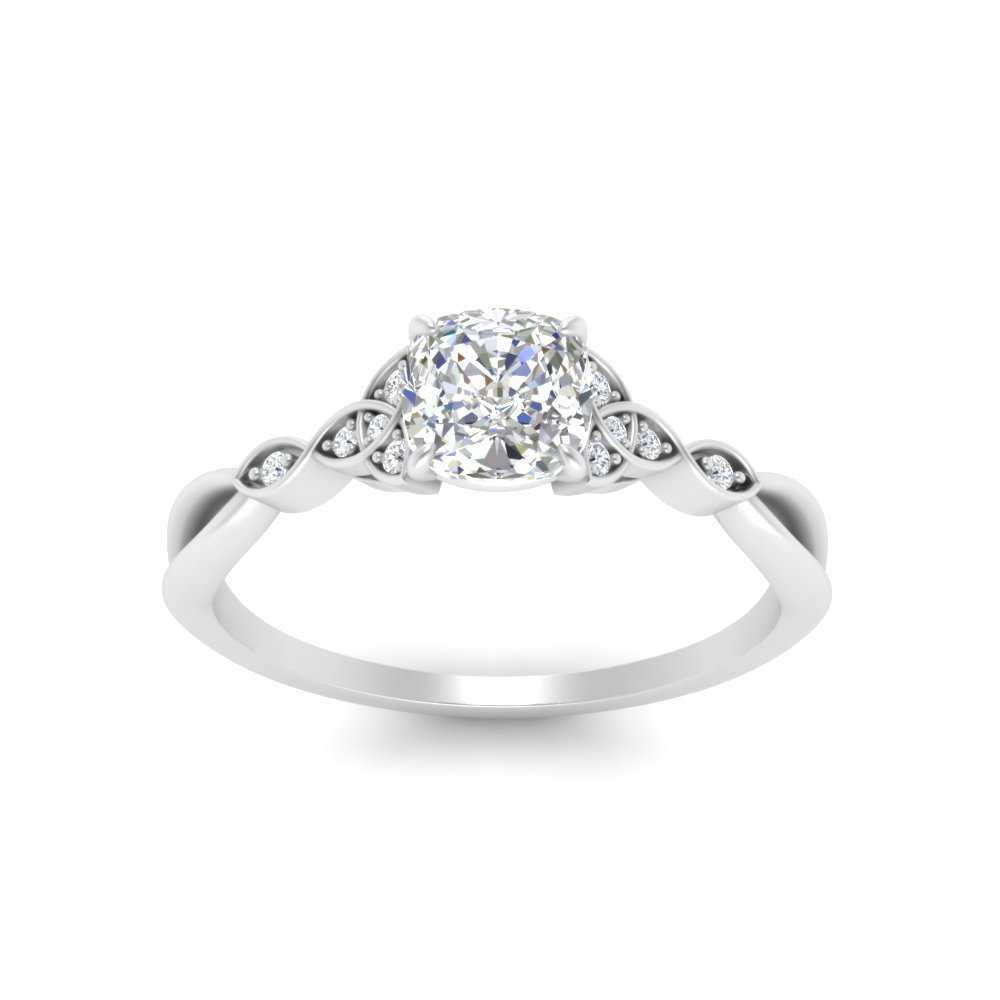 Celtic Knot Split Lab Diamond Ring 14K Gold