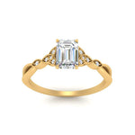 Load image into Gallery viewer, Celtic Knot Split Lab Diamond Ring 14K Gold
