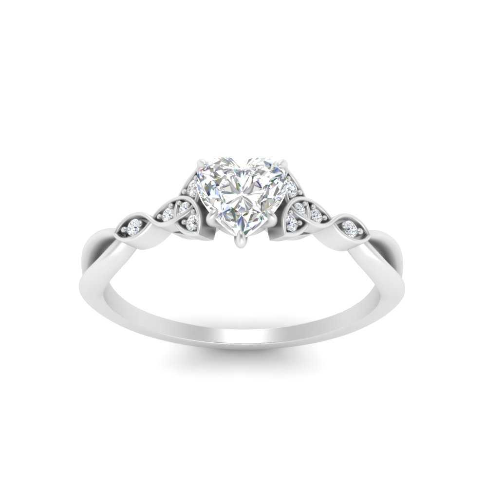 Celtic Knot Split Lab Diamond Ring 14K Gold