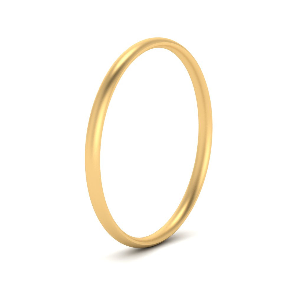 1 MM To 6 MM Comfort Fit Plain Wedding Band