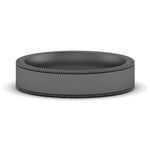 Load image into Gallery viewer, 11 MM Flat Stack Stepped Edge Comfort Fit Mens Wedding Band 14K Black Gold | Cuts &amp; Carat
