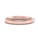 Load image into Gallery viewer, 5 MM Flat Stack Stepped Edge Comfort Fit Mens Wedding Band 14K Rose Gold | Cuts &amp; Carat
