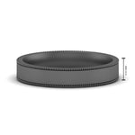 Load image into Gallery viewer, 8 MM Flat Stack Stepped Edge Comfort Fit Mens Wedding Band 14K Black Gold | Cuts &amp; Carat
