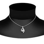 Load image into Gallery viewer, Lab Diamond Curved Pendant For Women 14K Gold
