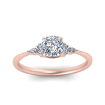 Load image into Gallery viewer, Lab diamond Petite Engagement Rings 14K Gold
