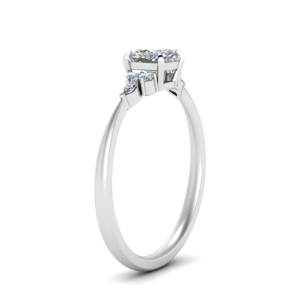 Lab diamond Petite Engagement Rings 14K Gold
