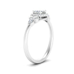 Load image into Gallery viewer, Lab Cushion Cut diamond Halo Engagement Rings 14K White Gold
