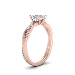 Load image into Gallery viewer, Infinity Style Lab Diamond Engagement Ring 14K Gold
