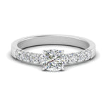 Load image into Gallery viewer, Solitaire With Accents Lab Diamond Ring 14K Gold
