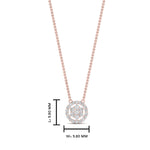 Load image into Gallery viewer, Daisy Pendant With Lab Grown Halo Diamond 14K Gold
