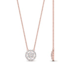 Load image into Gallery viewer, Daisy Pendant With Lab Grown Halo Diamond 14K Gold
