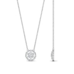 Load image into Gallery viewer, Daisy Pendant With Lab Grown Halo Diamond 14K Gold
