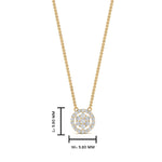 Load image into Gallery viewer, Daisy Pendant With Lab Grown Halo Diamond 14K Gold
