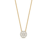 Load image into Gallery viewer, Daisy Pendant With Lab Grown Halo Diamond 14K Gold
