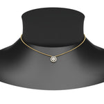 Load image into Gallery viewer, Daisy Pendant With Lab Grown Halo Diamond 14K Gold
