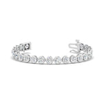 Load image into Gallery viewer, Round Lab Diamond Bezel Set Tennis Bracelet
