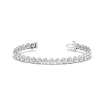 Load image into Gallery viewer, Round Lab Diamond Bezel Set Tennis Bracelet
