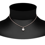 Load image into Gallery viewer, Round Lab Diamond Bezel Solitaire Pendant For Women
