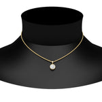Load image into Gallery viewer, Round Lab Diamond Bezel Solitaire Pendant For Women
