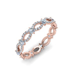 Load image into Gallery viewer, 1.50 Ctw Lab Grown Diamond Eternity Ring For Womens In 14K Rose Gold | Cuts &amp; Carat
