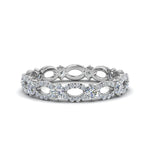 Load image into Gallery viewer, 1.50 Ctw Lab Grown Diamond Eternity Ring For Womens In 14K White Gold | Cuts &amp; Carat

