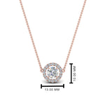 Load image into Gallery viewer, 0.50 Ctw Lab Diamond Halo Pendant Necklace For Women
