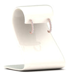 Load image into Gallery viewer, 1/5 Carat Round Cut Lab Diamond J Hoop Small Earring 14K Gold
