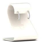 Load image into Gallery viewer, 1/5 Carat Round Cut Lab Diamond J Hoop Small Earring 14K Gold
