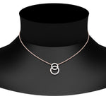 Load image into Gallery viewer, Double Circle Lab Diamond Pendant For Women 14K Gold
