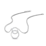 Load image into Gallery viewer, Double Circle Lab Diamond Pendant For Women 14K Gold
