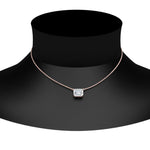 Load image into Gallery viewer, Emerald Cut Lab Diamond East West Solitaire Pendant For Women
