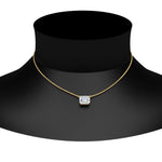 Load image into Gallery viewer, Emerald Cut Lab Diamond East West Solitaire Pendant For Women
