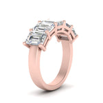 Load image into Gallery viewer, Five Stone Emerald Cut Lab Diamond Ring 14K Gold
