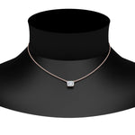 Load image into Gallery viewer, Emerald Cut Lab Diamond East West Solitaire Pendant For Women
