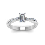 Load image into Gallery viewer, Infinity Style Lab Diamond Engagement Ring 14K Gold
