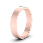 Load image into Gallery viewer, Flat Solitaire Baguette Lab Diamond Wedding Band
