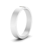 Load image into Gallery viewer, Flat Solitaire Baguette Lab Diamond Wedding Band
